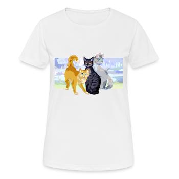 Rootspring Shadowsight Bristlefrost Cats Beautiful - Women's Breathable T-Shirt - white - Front - AI Model Female 172 dark (172cm)