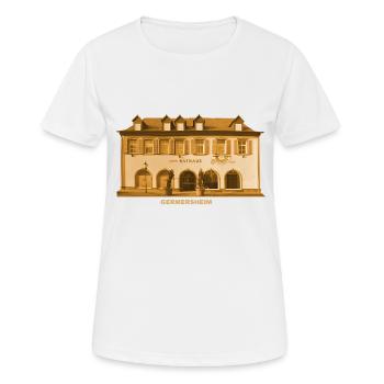 Mairie de Germersheim Rhin Rhénanie-Palatinat - T-shirt respirant Femme - blanc - Devant - AI Model Female 172 dark (172cm)