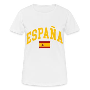Spanien - Frauen T-Shirt atmungsaktiv - Weiß - Vorne - AI Model Female 172 dark (172cm)