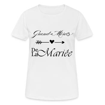 Grandmother of the Bride - Women's Breathable T-Shirt - white - Front - AI Model Female 172 dark (172cm)