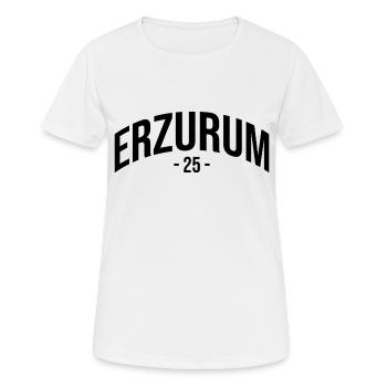 Erzurum 25 Türkei Turkiye Geschenk Urlaub TR Türk - Frauen T-Shirt atmungsaktiv - Weiß - Vorne - AI Model Female 172 dark (172cm)