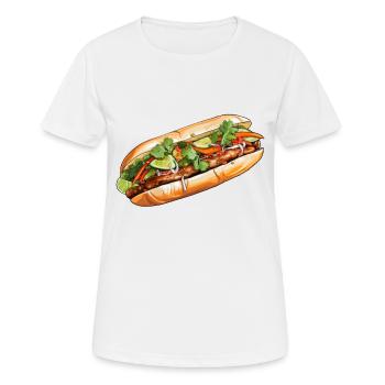 Banh Mi - Women's Breathable T-Shirt - white - Front - AI Model Female 172 dark (172cm)