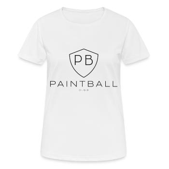 Simple Paintball logo, code of arms .68 cal - Women's Breathable T-Shirt - white - Front - AI Model Female 172 dark (172cm)