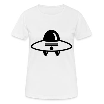 soucoupe volante - T-shirt respirant Femme - blanc - Devant - AI Model Female 172 dark (172cm)
