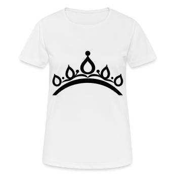 Diadem - Frauen T-Shirt atmungsaktiv - Weiß - Vorne - AI Model Female 172 dark (172cm)