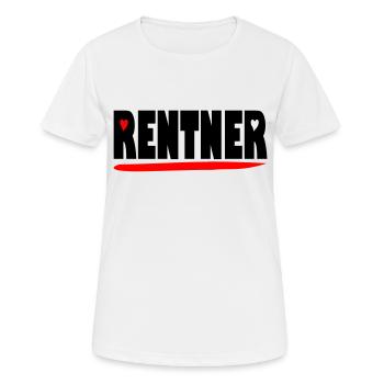 endlich Rentner - Frauen T-Shirt atmungsaktiv - Weiß - Vorne - AI Model Female 172 dark (172cm)