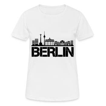 Horizon de Berlin - T-shirt respirant Femme - blanc - Devant - AI Model Female 172 dark (172cm)