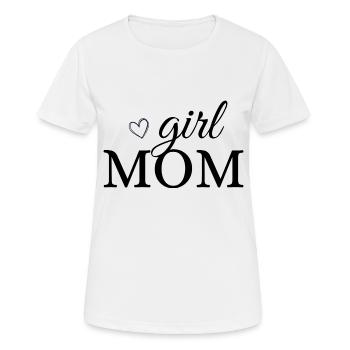 Fille maman, fille maman - T-shirt respirant Femme - blanc - Devant - AI Model Female 172 dark (172cm)
