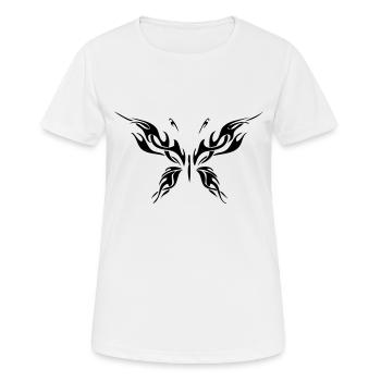 Tribal butterfly - Frauen T-Shirt atmungsaktiv - Weiß - Vorne - AI Model Female 172 dark (172cm)