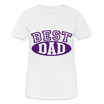 LE MEILLEUR PAPA - T-shirt respirant Femme - blanc - Devant - AI Model Female 172 dark (172cm)