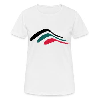 stripe bush_vec_3 - Women's Breathable T-Shirt - white - Front - AI Model Female 172 dark (172cm)