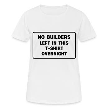 builders - Women's Breathable T-Shirt - white - Front - AI Model Female 172 dark (172cm)