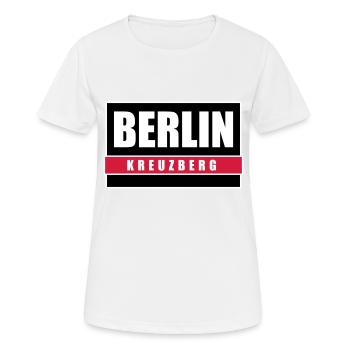 Berlin Kreuzberg capital Berlin T-Shirts - Women's Breathable T-Shirt - white - Front - AI Model Female 172 dark (172cm)