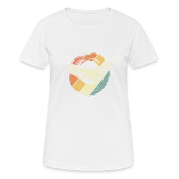 Heuschrecke - Frauen T-Shirt atmungsaktiv - Weiß - Vorne - AI Model Female 172 dark (172cm)