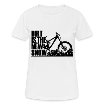 alpes downhill vtt - T-shirt respirant Femme - blanc - Devant - AI Model Female 172 dark (172cm)