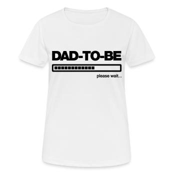 Dad in spe - Frauen T-Shirt atmungsaktiv - Weiß - Vorne - AI Model Female 172 dark (172cm)
