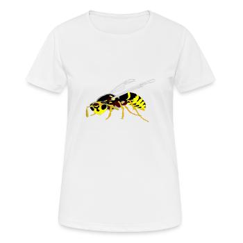 Wespe - Frauen T-Shirt atmungsaktiv - Weiß - Vorne - AI Model Female 172 dark (172cm)