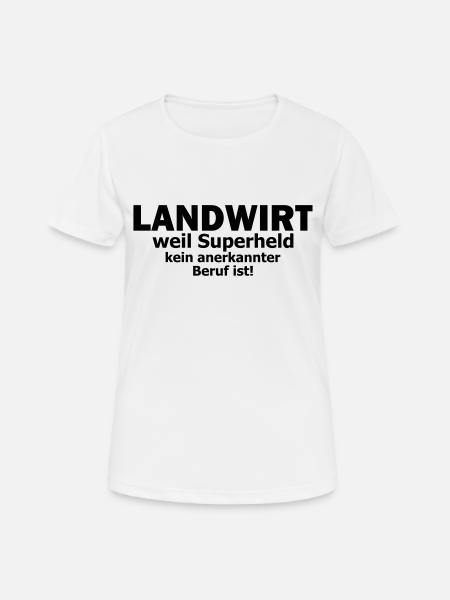 Landwirt - Frauen T-Shirt atmungsaktiv - Weiß