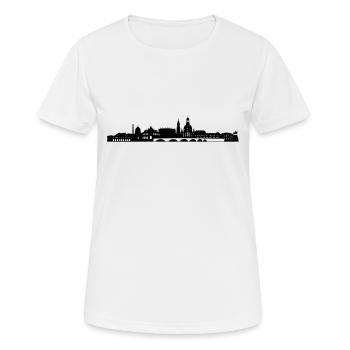 Dresde - T-shirt respirant Femme - blanc - Devant - AI Model Female 172 dark (172cm)
