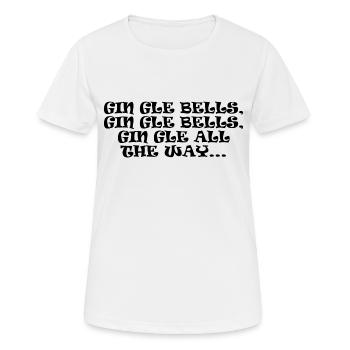 Gin Weihnachten Gin Gle Shirt - Frauen T-Shirt atmungsaktiv - Weiß - Vorne - AI Model Female 172 dark (172cm)