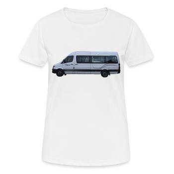 Wohnmobil AUS und NZ - Frauen T-Shirt atmungsaktiv - Weiß - Vorne - AI Model Female 172 dark (172cm)