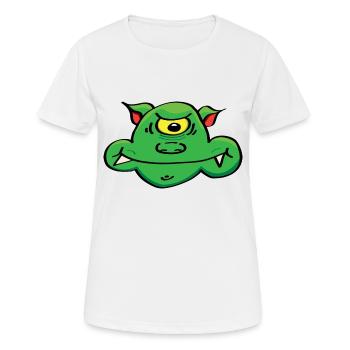 Kreatur / Monster - Frauen T-Shirt atmungsaktiv - Weiß - Vorne - AI Model Female 172 dark (172cm)