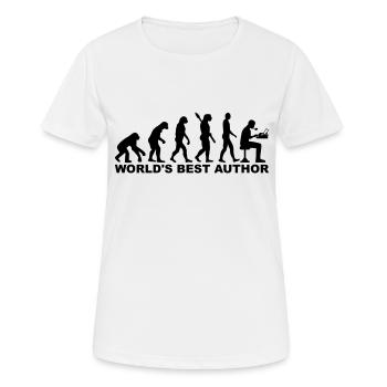 Author - Women's Breathable T-Shirt - white - Front - AI Model Female 172 dark (172cm)