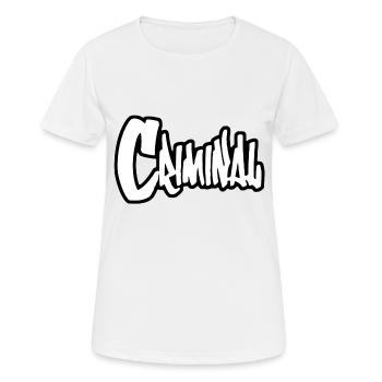Criminal - Frauen T-Shirt atmungsaktiv - Weiß - Vorne - AI Model Female 172 dark (172cm)