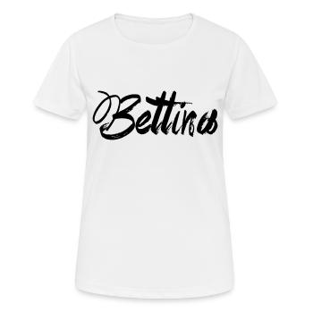 Bettina - Frauen T-Shirt atmungsaktiv - Weiß - Vorne - AI Model Female 172 dark (172cm)