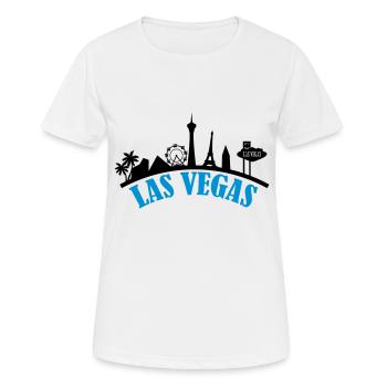 las_vegas_002 - Frauen T-Shirt atmungsaktiv - Weiß - Vorne - AI Model Female 172 dark (172cm)