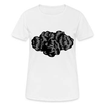 Beaucoup de morceaux de charbon - T-shirt respirant Femme - blanc - Devant - AI Model Female 172 dark (172cm)