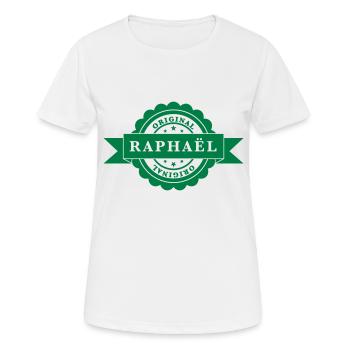 Raphael original - T-shirt respirant Femme - blanc - Devant - AI Model Female 172 dark (172cm)