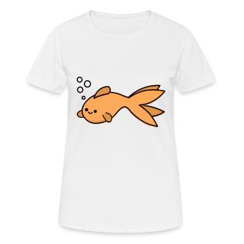 Goldfish - Women's Breathable T-Shirt - white - Front - AI Model Female 172 dark (172cm)