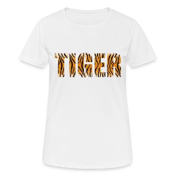 Conception de tigre - T-shirt respirant Femme - blanc - Devant - AI Model Female 172 dark (172cm)