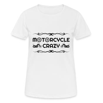 Vintage Motorrad, Motorrad, Motorrad Hoodies - Frauen T-Shirt atmungsaktiv - Weiß - Vorne - AI Model Female 172 dark (172cm)