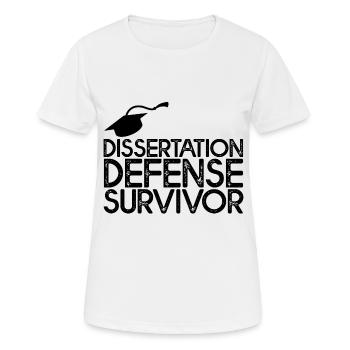 Thèse Defense Survivor 3 - T-shirt respirant Femme - blanc - Devant - AI Model Female 172 dark (172cm)