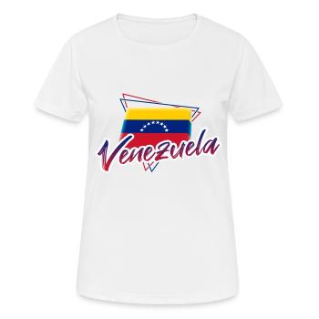 Venezuela - T-shirt respirant Femme - blanc - Devant - AI Model Female 172 dark (172cm)