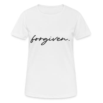 forgiven - Frauen T-Shirt atmungsaktiv - Weiß - Vorne - AI Model Female 172 dark (172cm)