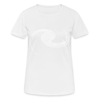 Géométrie spirale - Galaxie spirale - T-shirt respirant Femme - blanc - Devant - AI Model Female 172 dark (172cm)