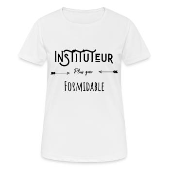 Instituteur plus que formidable cadeau original - T-shirt respirant Femme - blanc - Devant - AI Model Female 172 dark (172cm)