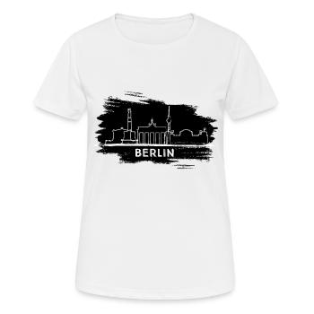 Berlin - T-shirt respirant Femme - blanc - Devant - AI Model Female 172 dark (172cm)