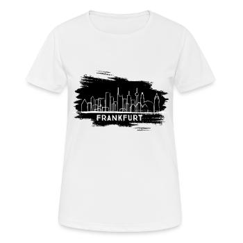 Francfort - T-shirt respirant Femme - blanc - Devant - AI Model Female 172 dark (172cm)