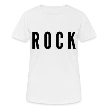 ROCK - T-shirt respirant Femme - blanc - Devant - AI Model Female 172 dark (172cm)