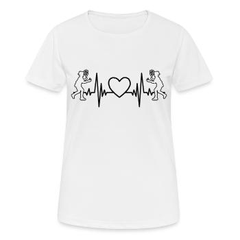 Squash Racquetball Joueur Racquetball Squash Jeu - T-shirt respirant Femme - blanc - Devant - AI Model Female 172 dark (172cm)