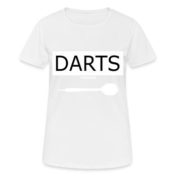 Darts Passion Geschenk Geburtstag Idee WM - Frauen T-Shirt atmungsaktiv - Weiß - Vorne - AI Model Female 172 dark (172cm)