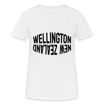 Wellington - Nouvelle-Zélande - Nouvelle-Zélande - Maori - Aotearoa - T-shirt respirant Femme - blanc - Devant - AI Model Female 172 dark (172cm)
