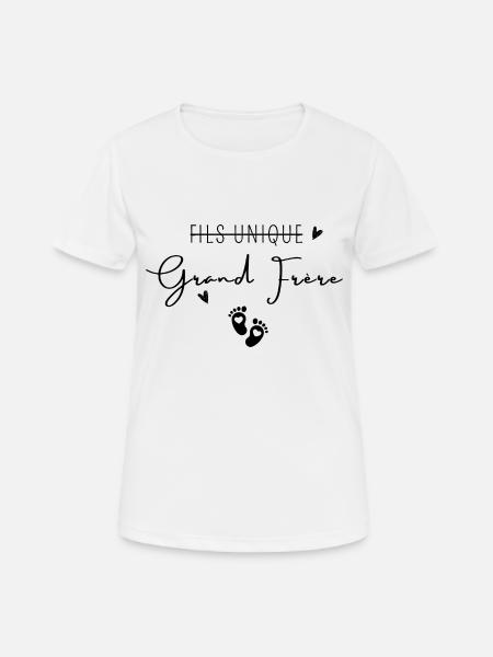 Grand frère - T-shirt respirant Femme - blanc