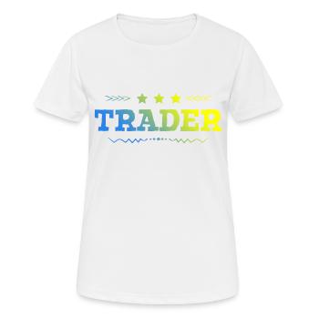 Trader Beruf - Frauen T-Shirt atmungsaktiv - Weiß - Vorne - AI Model Female 172 dark (172cm)