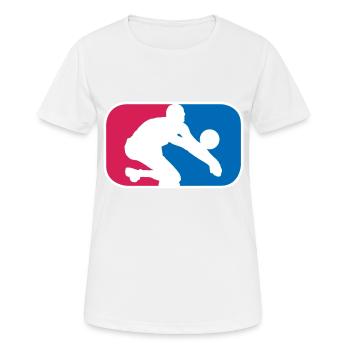 Volleyball Beachvolleyball Volley lustige Geschenk - Frauen T-Shirt atmungsaktiv - Weiß - Vorne - AI Model Female 172 dark (172cm)