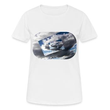 Wolke7 - Frauen T-Shirt atmungsaktiv - Weiß - Vorne - AI Model Female 172 dark (172cm)